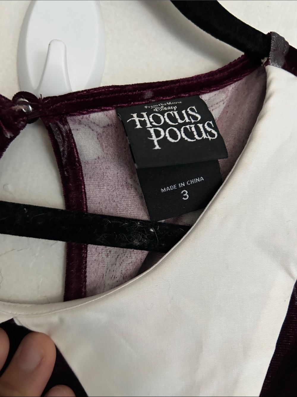torrid Plum Velvet Dress with White Peter Pan Collar - Picture 4 of 4